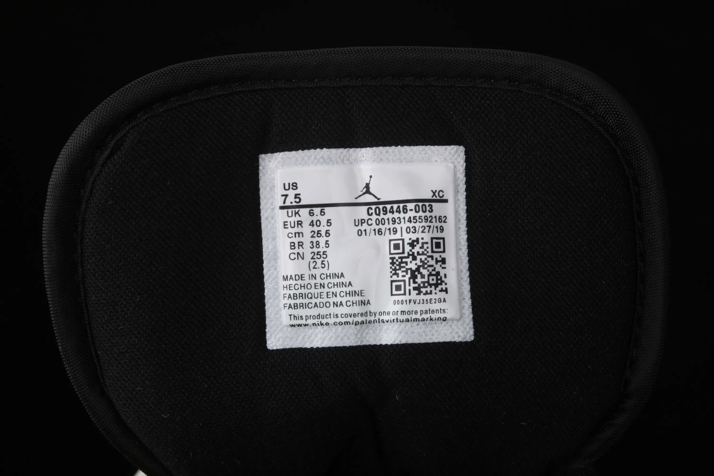 All categories Air Jordan Jordan series basketball shoes Air Jordan 1 Low Air Jordan 1 Low AJ1 Joe 1 low-top cultural and leisure sports sneakers CQ9446-003